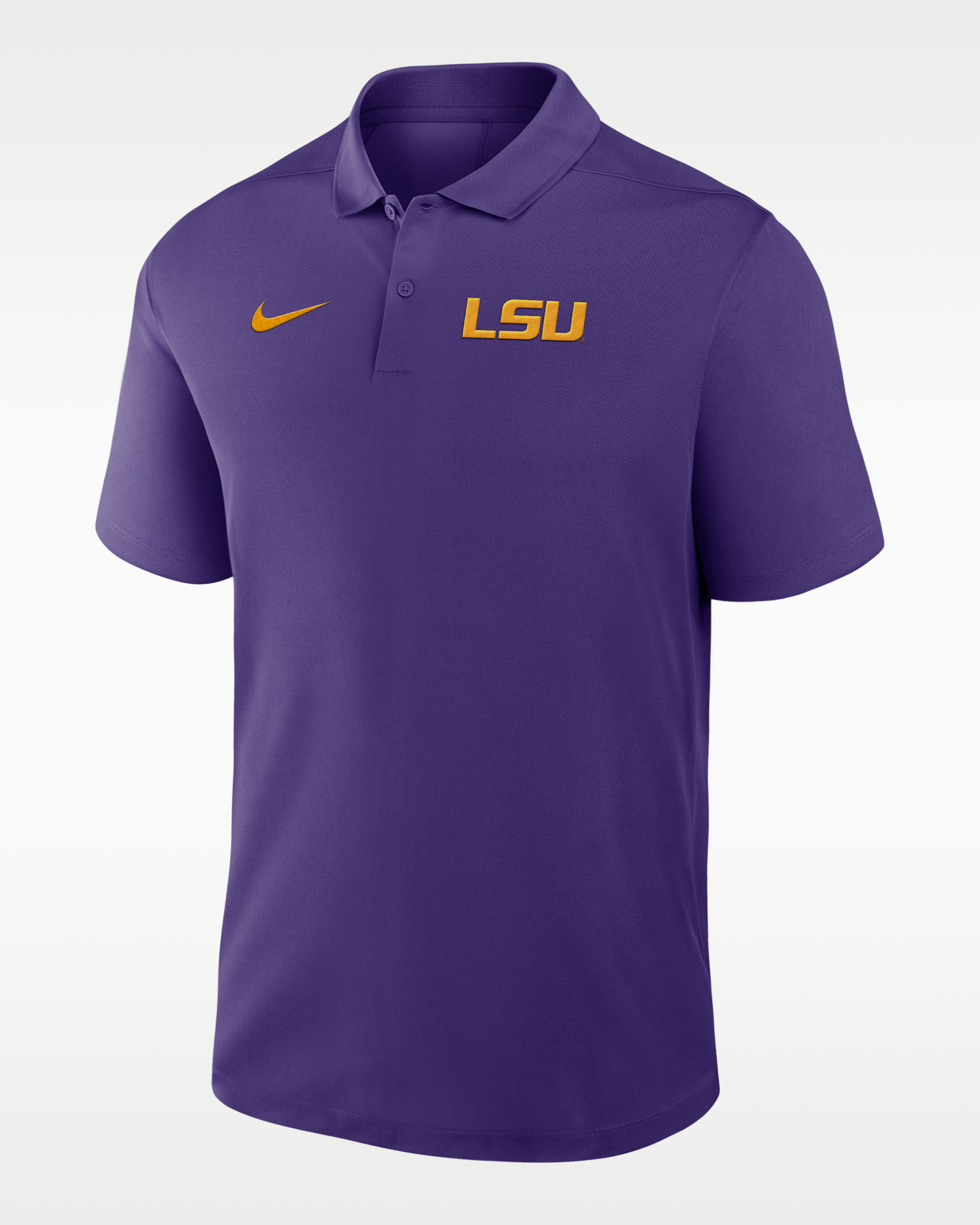 LSU Primetime Victory Primary Logo Men's Nike Dri-FIT College Polo